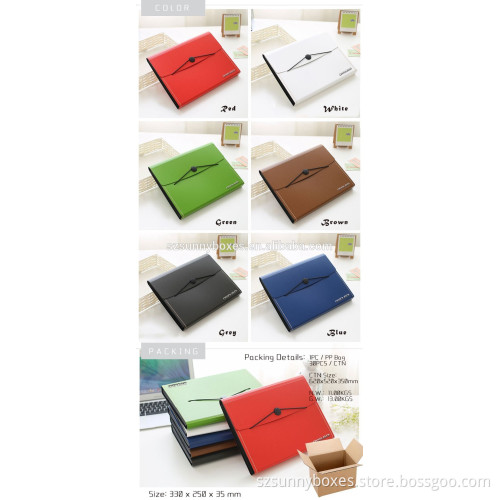 custom plastic file folder briefcase with a4 size ,pp,pvc, leather